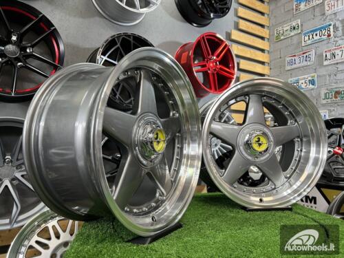 Ratlankis Ferrari Azev Design 17X8.5J 5X112/120 ET25 72.6 Grey with polished lip