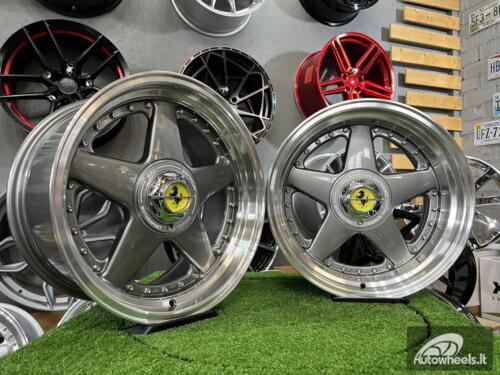 Ratlankis Ferrari Azev Design 17X8.5J 5X112/120 ET25 72.6 Grey with polished lip