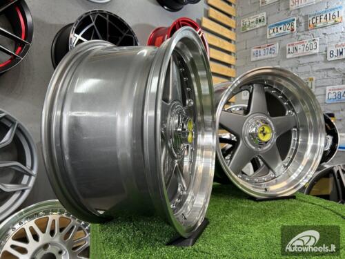 Ratlankis Ferrari Azev Design 17X8.5J 5X112/120 ET25 72.6 Grey with polished lip