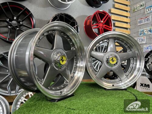 Ratlankis Ferrari Azev Design 17X8.5J 5X112/120 ET25 72.6 Grey with polished lip