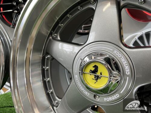 Ratlankis Ferrari Azev Design 17X8.5J 5X112/120 ET25 72.6 Grey with polished lip