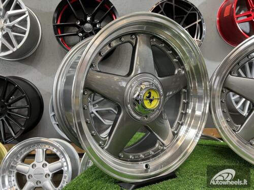 Ratlankis Ferrari Azev Design 17X8.5J 5X112/120 ET25 72.6 Grey with polished lip