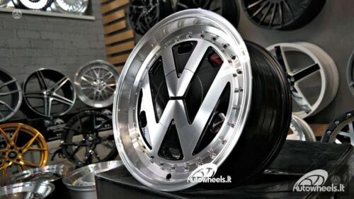 Ratlankis VW Classic style 17X8J 4X100/5X100 ET20 73.1 Black with face machined