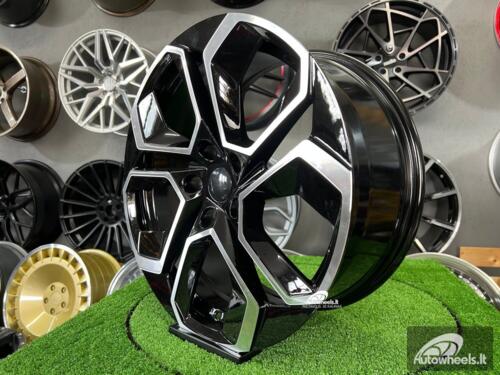 Ratlankis Skoda Octavia RS iV Style 18X8J 5X112 ET42 57.1 Black machined face