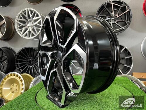 Ratlankis Skoda Octavia RS iV Style 18X8J 5X112 ET42 57.1 Black machined face