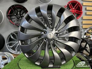 Ratlankis Tesla Model 3 Uberturbine style | R21X9J 5X114.3 ET40 64.1 Gloss gunmetal