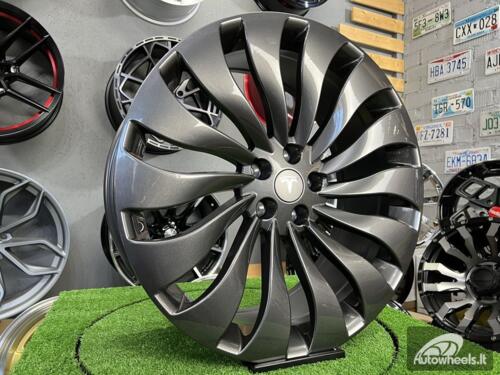 Ratlankis Tesla Model 3 Uberturbine style | R21X9J 5X114.3 ET40 64.1 Gloss gunmetal