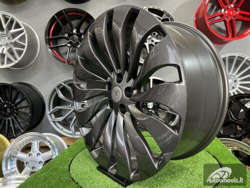 Ratlankis Tesla Model 3 Uberturbine style | R21X9J 5X114.3 ET40 64.1 Gloss gunmetal