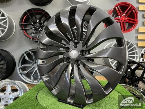Ratlankis Tesla Model 3 Uberturbine style | R21X9J 5X114.3 ET40 64.1 Gloss gunmetal
