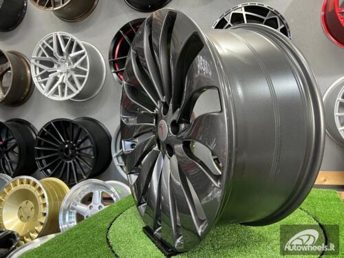 Ratlankis Tesla Model 3 Uberturbine style | R21X9J 5X114.3 ET40 64.1 Gloss gunmetal