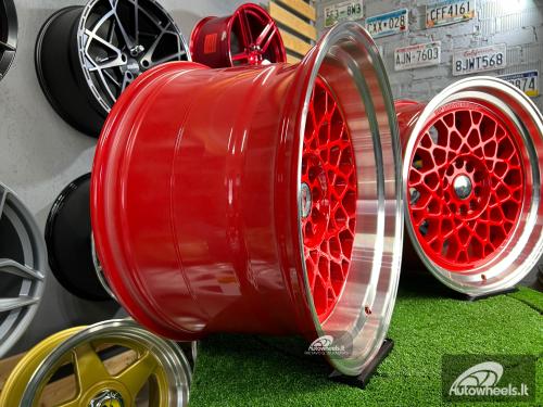 Ratlankis 59°North Wheels D-008 RED style 18X9.5J 5X114.3/5X120 ET22 74.1 Candy red center with machined lip