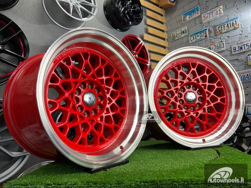 Ratlankis 59°North Wheels D-008 RED style 18X9.5J 5X114.3/5X120 ET22 74.1 Candy red center with machined lip