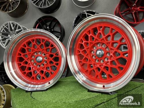 Ratlankis 59°North Wheels D-008 RED style 18X11J 5X114.3/5X120 ET8 74.1 Candy red center with machined lip