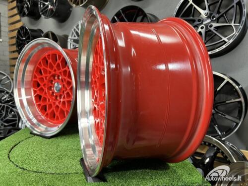 Ratlankis 59°North Wheels D-008 RED style 18X11J 5X114.3/5X120 ET8 74.1 Candy red center with machined lip