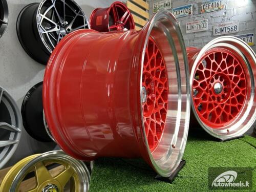 Ratlankis 59°North Wheels D-008 RED style 18X11J 5X114.3/5X120 ET8 74.1 Candy red center with machined lip