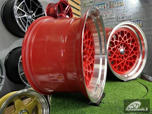 Ratlankis 59°North Wheels D-008 RED style 18X11J 5X114.3/5X120 ET8 74.1 Candy red center with machined lip