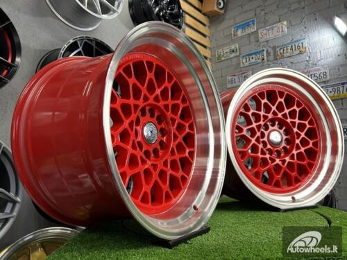 Ratlankis 59°North Wheels D-008 RED style 18X11J 5X114.3/5X120 ET8 74.1 Candy red center with machined lip