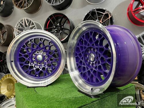 Ratlankis 59°North Wheels D-008 Purple style 18X9.5J 5X114.3/5X120 ET22 74.1 Purple center with machined lip