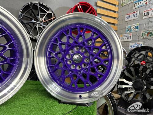 Ratlankis 59°North Wheels D-008 Purple style 18X11J 5X114.3/5X120 ET8 74.1 Purple center with machined lip