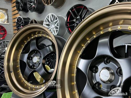 Ratlankis Work Meister S1-3P style 18X10J 5X114.3 ET25 73.1 Satin black with bronze lip