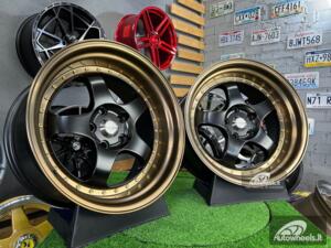 Ratlankis Work Meister S1-3P style 18X10J 5X114.3 ET25 73.1 Satin black with bronze lip