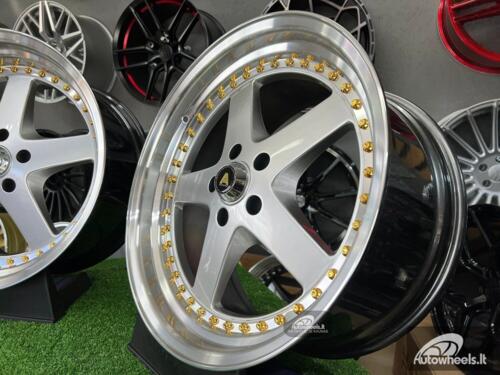 Ratlankis Work Equip style 19X9.5J 5X114.3 ET22 73.1 Hyper silver with machined lip