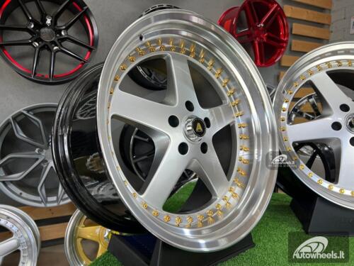 Ratlankis Work Equip style 19X10.5J 5X114.3 ET22 73.1 Hyper silver with machined lip