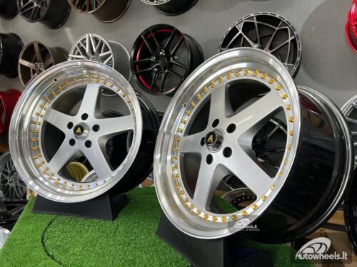 Ratlankis Work Equip style 19X10.5J 5X114.3 ET22 73.1 Hyper silver with machined lip