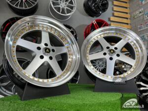 Ratlankis Work Equip style 19X10.5J 5X114.3 ET22 73.1 Hyper silver with machined lip