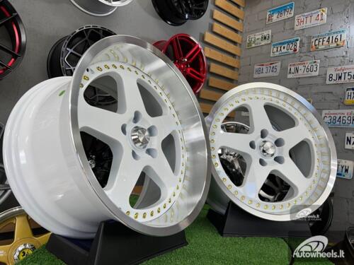 Ratlankis Stern Face II SSR style 18X8.5J 5X114.3 ET18 73.1 White with lip machined