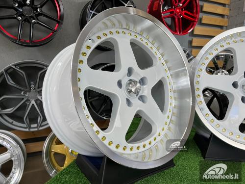 Ratlankis Stern Face II SSR style 18X10J 5X114.3 ET25 73.1 White with lip machined