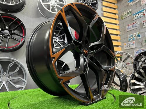 Ratlankis Seat Cupra Formentor VZ5 style 19X8.5J 5X112 ET43 57.1 Satin black with machined spoke with bronze coating