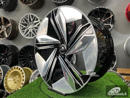 Ratlankis Forged  Audi E-Tron style 21X9.5J 5X112 ET33 66.45 Black hand polished face