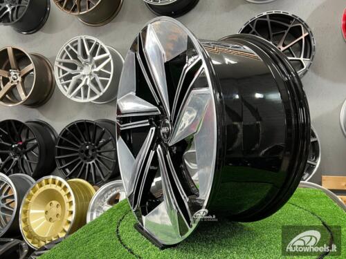 Ratlankis Forged  Audi E-Tron style 21X9.5J 5X112 ET33 66.45 Black hand polished face