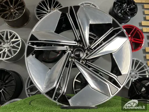 Ratlankis Forged  Audi E-Tron style 21X9.5J 5X112 ET33 66.45 Black hand polished face