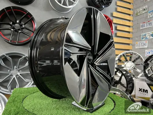 Ratlankis Forged  Audi E-Tron style 21X9.5J 5X112 ET33 66.45 Black hand polished face
