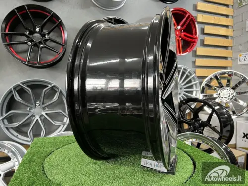 Ratlankis Forged  Audi E-Tron style 21X9.5J 5X112 ET33 66.45 Black hand polished face