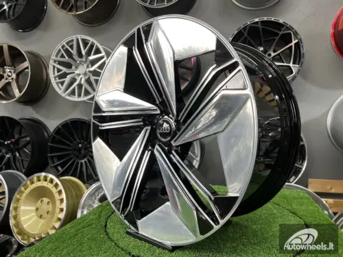Ratlankis Forged  Audi E-Tron style 21X9.5J 5X112 ET33 66.45 Black hand polished face