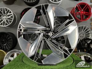 Ratlankis Forged Audi E-Tron style | R21X9.5J 5X112 ET33 66.45 Black hand polished face