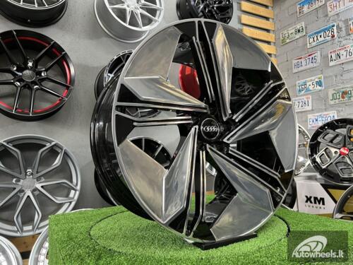 Ratlankis Forged Audi E-Tron style | R21X9.5J 5X112 ET33 66.45 Black hand polished face