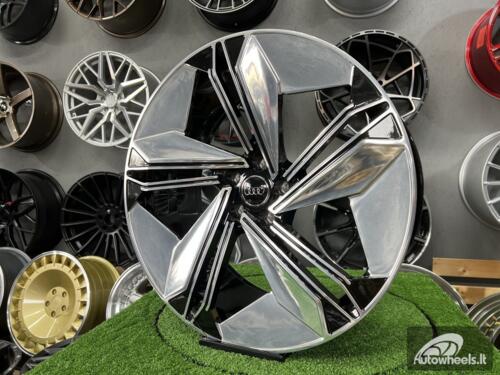 Ratlankis Forged Audi E-Tron style | R21X9.5J 5X112 ET33 66.45 Black hand polished face