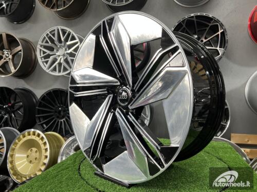 Ratlankis Forged Audi E-Tron style | R21X9.5J 5X112 ET33 66.45 Black hand polished face