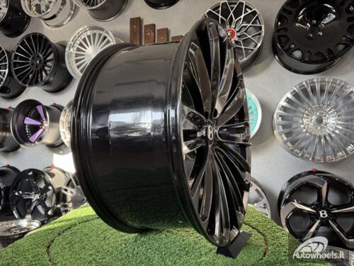 Ratlankis Forged Bentley Bentayga style | R22X10J 5X30 ET30 71.5 Hyper black hand polished