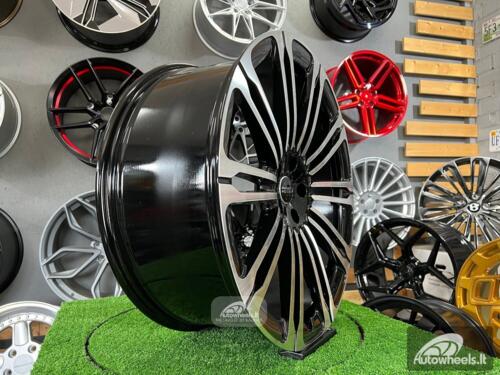 Ratlankis New Land Ranger Rover 10-Split Spoke 1075 style 23X9.5J 5X120 ET42.5 72.6 Black polished