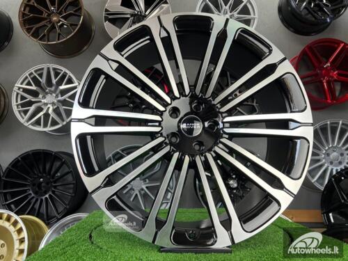 Ratlankis New Land Ranger Rover 10-Split Spoke 1075 style 23X9.5J 5X120 ET42.5 72.6 Black polished