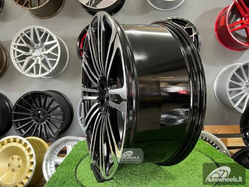 Ratlankis New Land Ranger Rover 10-Split Spoke 1075 style 23X9.5J 5X120 ET42.5 72.6 Black polished