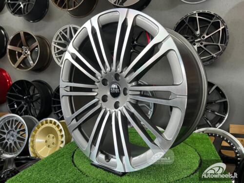 Ratlankis New Land Ranger Rover 10-Split Spoke 1075 style 23X9.5J 5X120 ET42.5 72.6 Grey polished