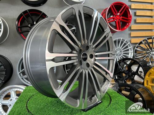 Ratlankis New Land Ranger Rover 10-Split Spoke 1075 style 23X9.5J 5X120 ET42.5 72.6 Grey polished