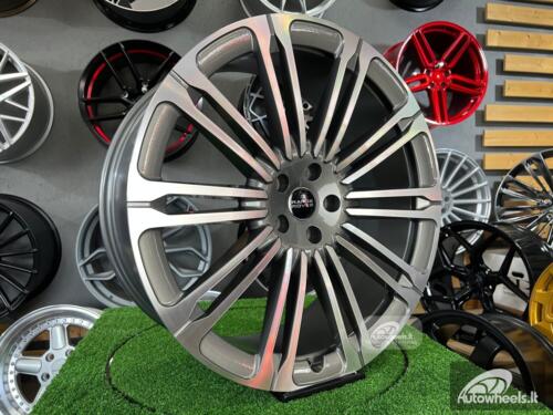 Ratlankis New Land Ranger Rover 10-Split Spoke 1075 style 23X9.5J 5X120 ET42.5 72.6 Grey polished