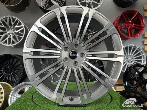 Ratlankis New Land Ranger Rover 10-Split Spoke 1075 style 23X9.5J 5X120 ET42.5 72.6 Grey polished